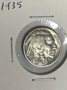 1936 P Philadelphia Buffalo Nickel sehr schöne Münze schöne Tönung vz - Bild 1 von 5
