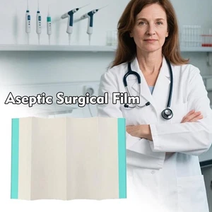 Steriler OP-Film medizinisch chirurgisch steril chirurgischer Schnitt Drapierung Klebstoff %2C - Bild 1 von 12
