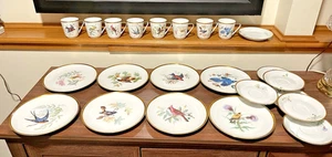 Hutschenreuther Selb Bavaria Porcelain Bird Set – Audubon Drawings – 23 Pieces - Picture 1 of 18