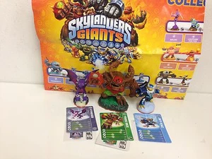 Skylanders Giants Tree Rex, Cynder & Jet-Vac figures+cards+codes+Poster - Picture 1 of 1