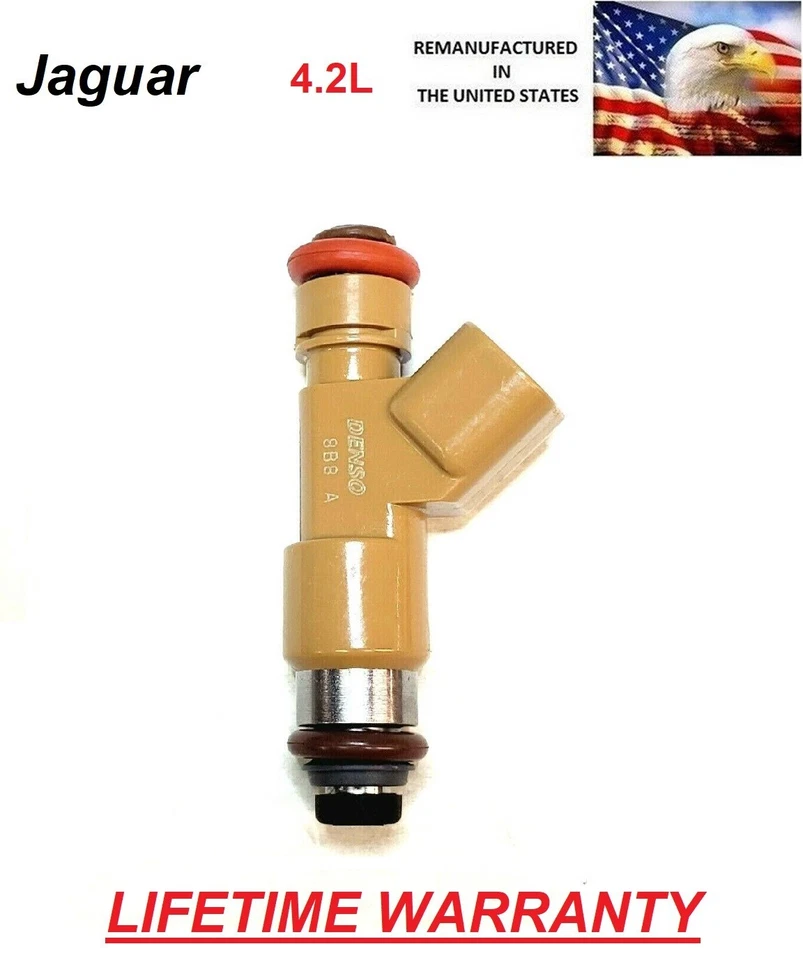 Inyectores de combustible individuales originales Denso Jaguar XF, XJ8, XK 4,2 L #6R83-AD Foto 1 de 1
