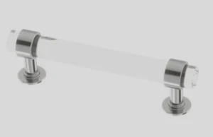 5 tornillos Franklin latón P44308-CHC-B, 3"-CC Francisco acrílico transparente/cromo - Imagen 1 de 4