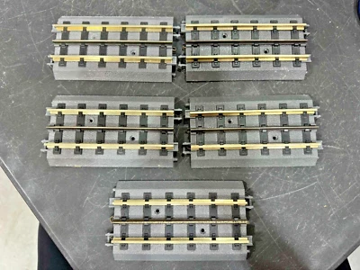 Rail King Real Trax MTH 4.25 Inch Straight Track 40-1017 - 5 pieces - No Box - Image 1 of 2