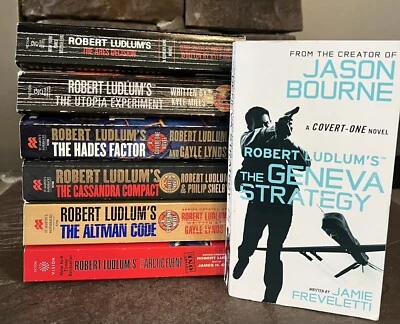 Robert Ludlum Lot of 7 COVERT ONE NOVELS - Paperbacks Books - Image 1 of 4