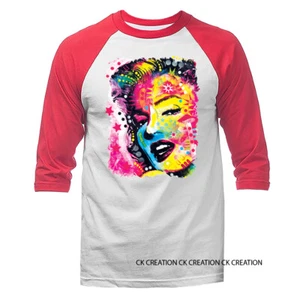Monroe buntes Raglan-T-Shirt für Damen 2 3/4-Ärmel - Bild 1 von 10
