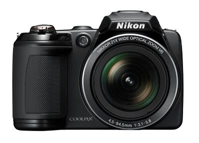 Nikon COOLPIX L310 14.0MP 21x Optical Zoom Digital Camera - Black 100% Working - Image 1 of 4