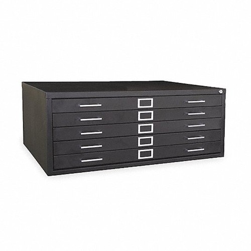 Value Collection 2CLC2 161/8" x 413/8" 5 Drawers Black Flat File