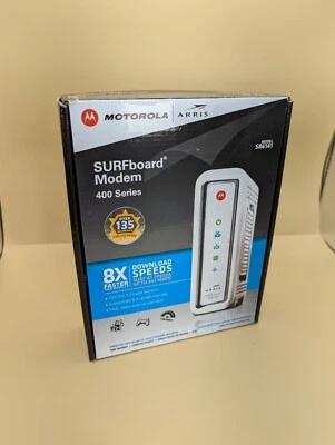 Motorola ARRIS SURFboard SB6141 Docsis 3.0 Cable Modem 400 Series.  G - Image 1 of 4