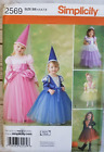 Simplicity 2569 Pattern Girls Costumes Princess Fancy Dress Witch Size 4 5 6 7 8