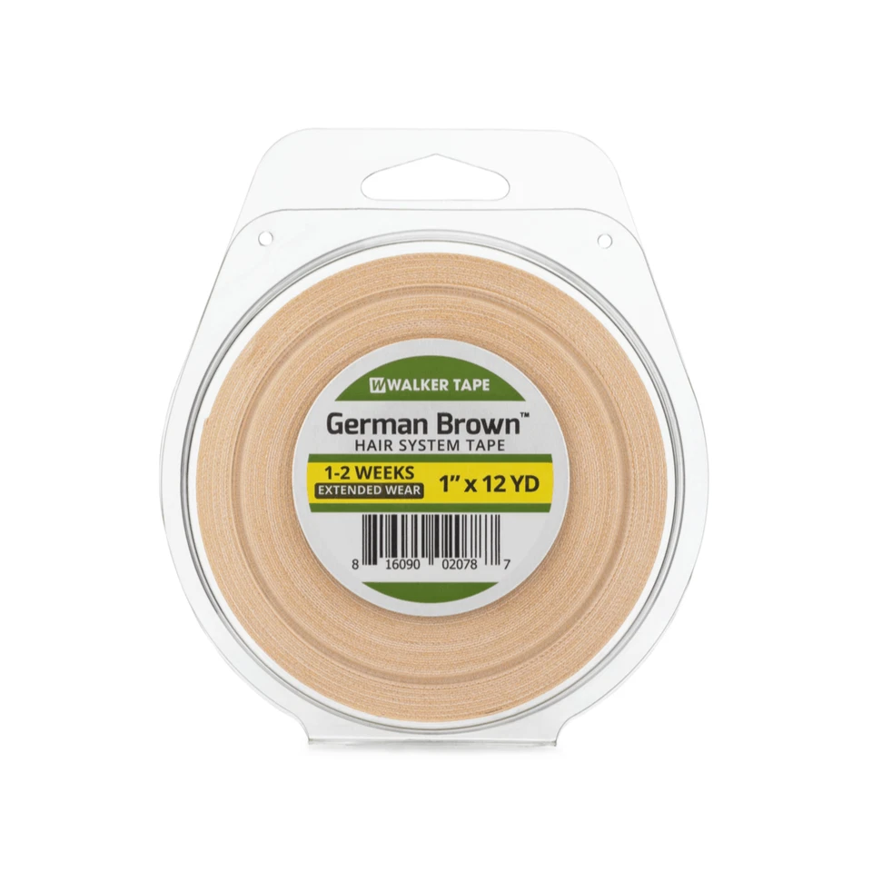 Rollo de cinta de peluca de tela forradora marrón alemana de 1" x 12 yardas por Walker Foto 1 de 1