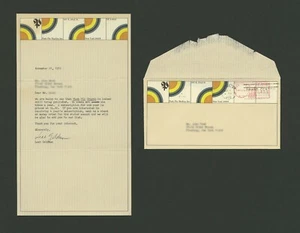 1972 Seymour Chwast PUSH PIN STUDIOS Graphic Design Letterhead & Envelope Set   - Picture 1 of 1