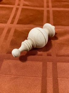 Antike Uhr. Standuhr. Finial . 3-3/4" hoch. Schön. Hartholz. - Bild 1 von 11