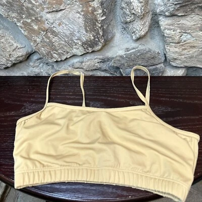 Balera Sports Dance Bra Tan Beige Thin Strap Size Medium MA - Изображение 1 из 4