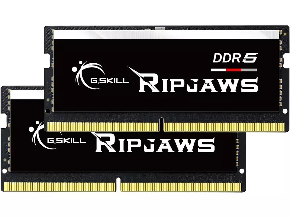 G.SKILL Ripjaws SO-DIMM 32GB (2 x 16GB) 262-Pin DDR5 SO-DIMM DDR5 4800 (PC4 3840 - Image 1 of 3