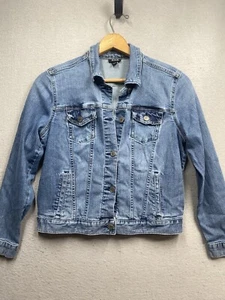 A New Approach Jean Jacket Women’s Denim Medium Wash Sz Small Has Pockets! - Picture 1 of 6