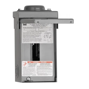 Outdoor Main Lug Load Center 70 Amp 2 Space 4 Circuit Residential Commercial Bar - Picture 1 of 12