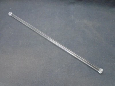 Vidrio de laboratorio 12” varilla de agitación pulido estilo cabeza de clavo ambos extremos 8 mm OD Foto 1 de 4