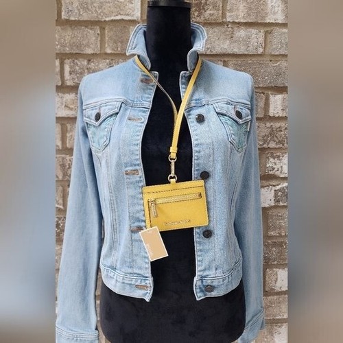 Michael Kors Jet Set Logo da Viaggio I.D. Collana cordino porta carte nuova con etichetta!