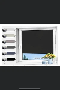 Verdunklungsrollo ohne Bohren Verdunkelungsrollo Seitenzugrollo Klemmfix Rollo - Bild 1 von 10