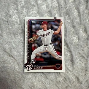 2025 Topps Series 1 Rookie Card DJ Herz RC Washington Nationals #287 - Bild 1 von 8