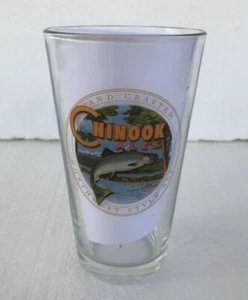 1 vaso de cerveza artesanal Chinook Ales estilo noroeste Ale Barware Breweriana - Imagen 1 de 2