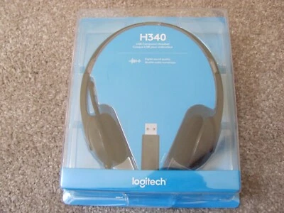 Brand New Logitech H340 USB Computer PC Headset w/Noise Cancelling Microphone - Image 1 of 4