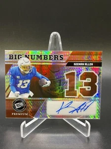 2024 Leaf Press Pass Premium - Keenan Allen - Big Numbers Autograph #d 17/25 - Picture 1 of 3