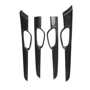 4pcs For 2013-2019 Nissan Sentra Sylphy Carbon Fiber Interior Door Panel Cover - Picture 1 of 6
