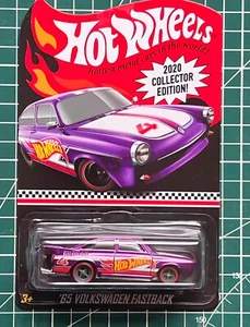 2020 Hot Wheels Collector Edition '65 Volkswagen Fastback Real Rider - Purple - Picture 1 of 9