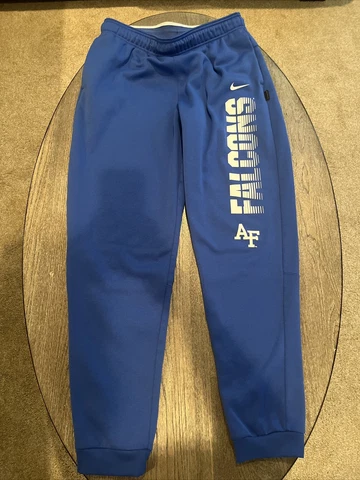 Air Force Falcons Nike joggers, team issued for football, dri-fit, medium Cover