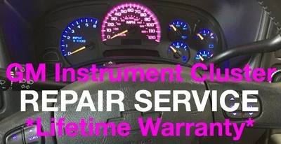 GMC Sierra 2003-2006 velocímetro cuadro de instrumentos medidor servicio de reparación + LED Foto 1 de 4