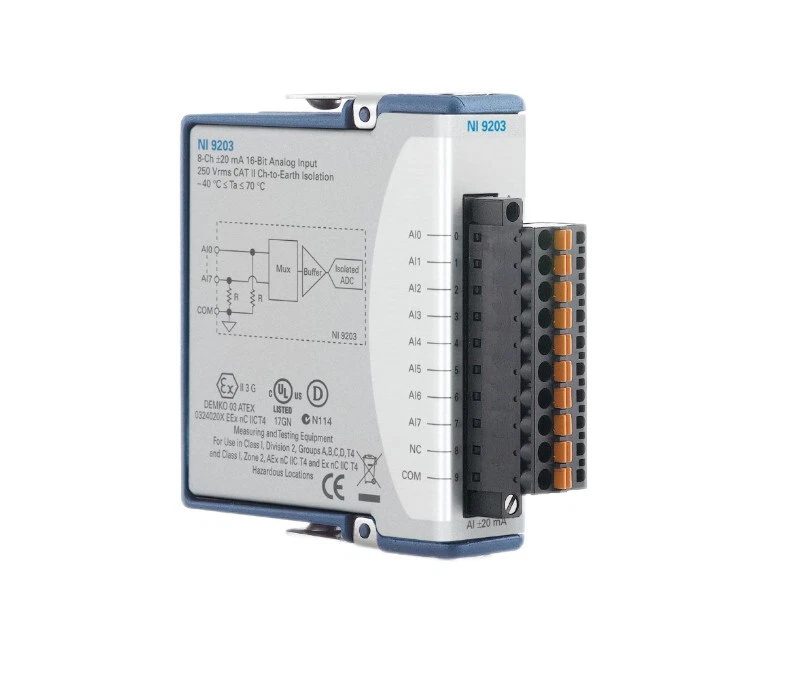 NI 9203 National Instruments NI- 9203 cDAQ Analog Current Input Module 779516-01 - image 1 of 1