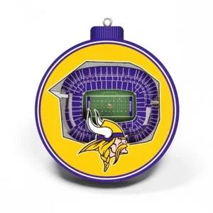 Minnesota Vikings 3D Stadium Ornament, NFL Christmas - Picture 1 of 3