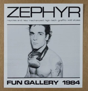 1984 Zephyr Graffiti Artist Exhibition Fun Gallery NYC vintage print Ad - Picture 1 of 1