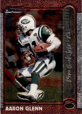 1999 Bowman Chrome Aaron Glenn Football Cards #91