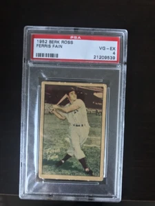 1952 Berk Ross Ferris Fain Psa 4 only 76 graded psa - Bild 1 von 2