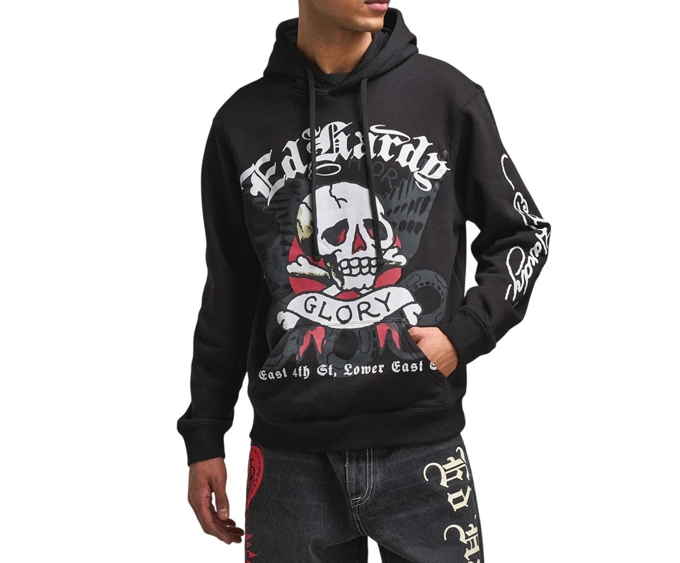 Sudadera con capucha Ed Hardy para hombre DG calavera polar - EHM1300-74 Foto 1 de 1