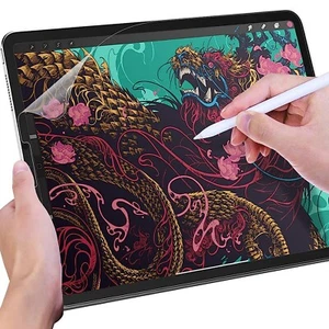 Lonfeid Papier Schutzfolie iPad Air 5/4,Pro 11 Blendfreiem Matt PET zum Zeichnen - Afbeelding 1 van 8