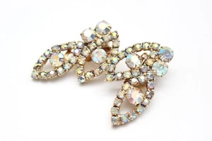 PENDIENTES DE DIAMANTES DE IMITACIÓN MADELEINE vintage firmados estilo Juliana de D&E - DELIZZA ELSTER  - Imagen 1 de 2