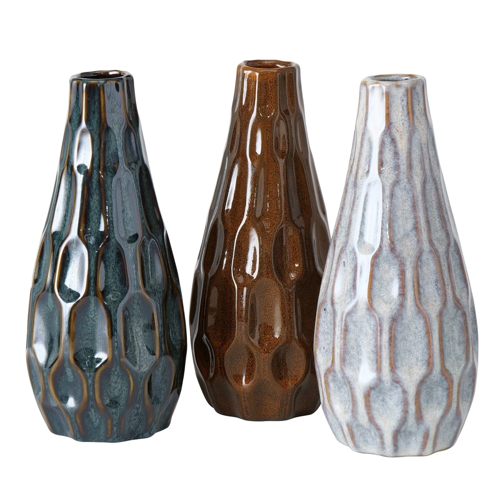 ANGEBOT 3 SET a 3 x Vase Lenja Porzellan Höhe 23 cm  UVP je SET 39,99€ BOLTZE - Bild 1 von 1