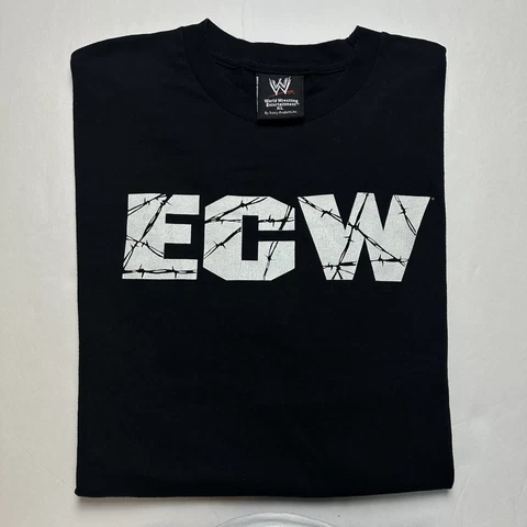 Vintage ECW Logo WWE T Shirt WWF Official Rob Van Dam Sandman Sabu Men’s Size XL Cover