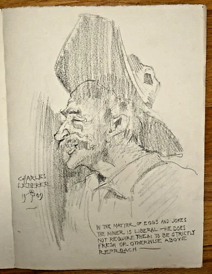 Charles Lederer Listado Artista Colorado Minero de Oro Cowboy Whacker Drive Chicago!! Foto 1 de 4