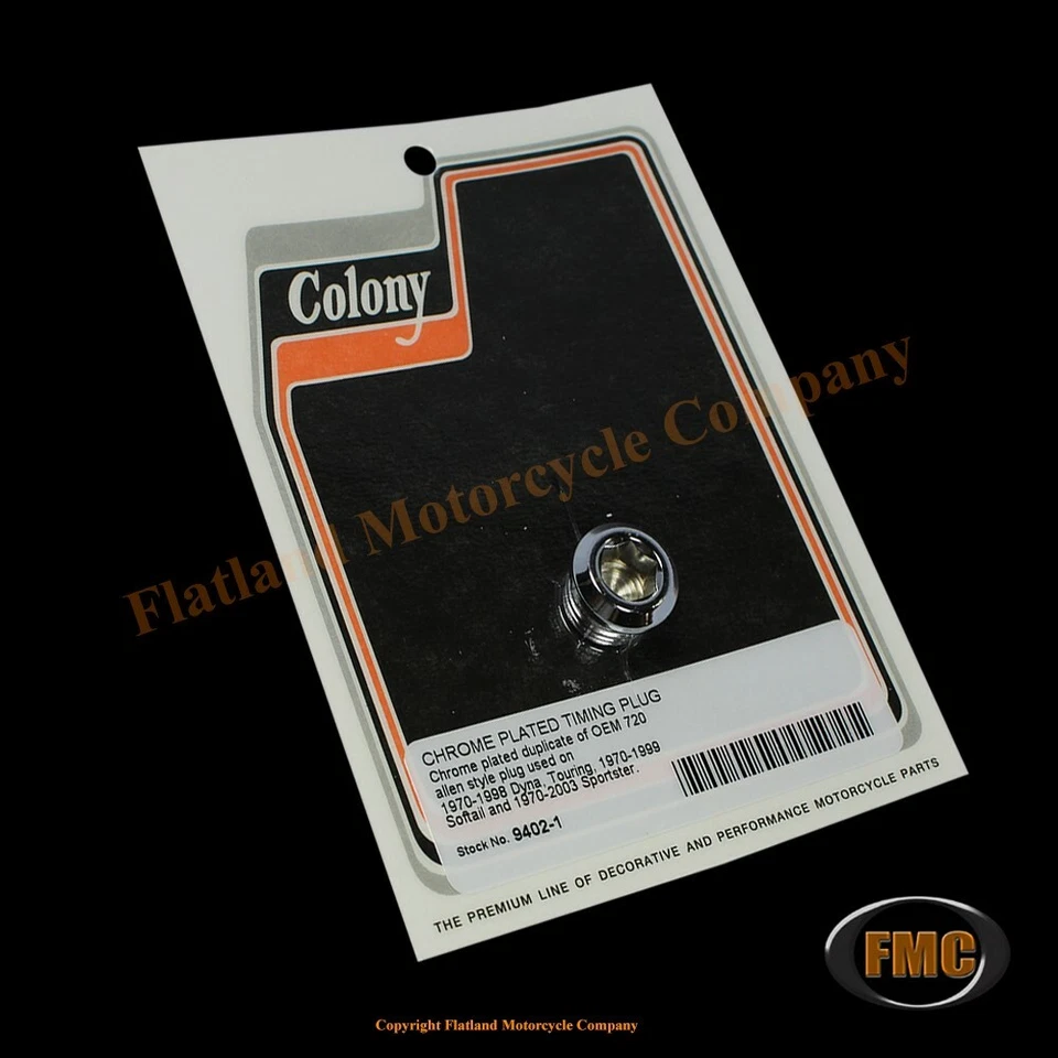 Colony 9402-1, Timing Plug, P/N 720, Chrome Foto 1 de 1