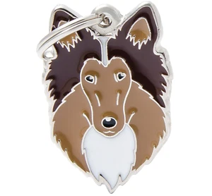 Collie Hund ID-Marke (46) - Gravur GRATIS - Personalisierter Anhänger Schlüsselanhänger - Bild 1 von 3