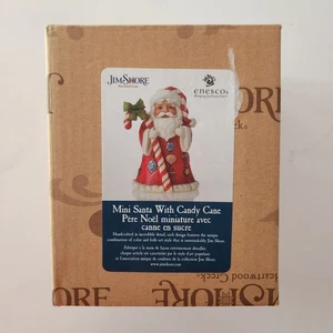 Jim Shore Mini Santa with Candy Cane Figurine 6006662 Christmas Ornament - Picture 1 of 5