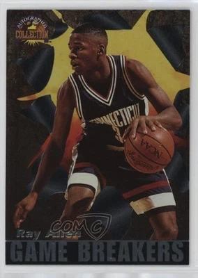 1996 Score Board Auto Collection Game Breakers Ray Allen #GB4 Rookie RC HOF - Image 1 of 2