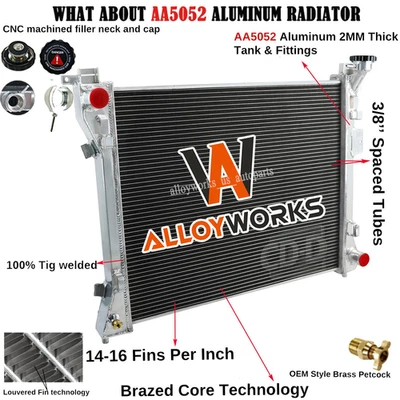 Radiator For 2011-2020 Dodge Grand Caravan /2008-2016 Chrysler Town Country 3.6L - Image 1 of 4