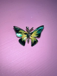 Broche de mariposa vintage Estate - Imagen 1 de 3