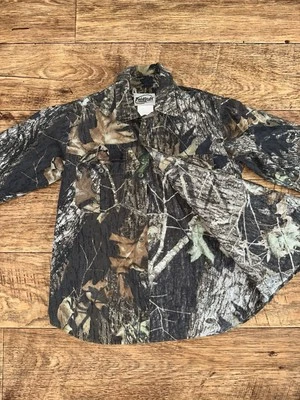 Mossy Oak Breakup Youth Large Size Long Sleeve Button Up Shirt - Image 1 of 4