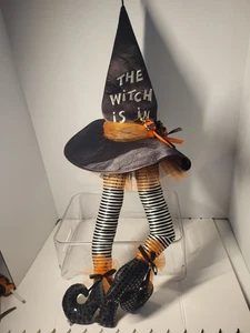 Sombrero de bruja de Halloween con patas decoración colgante - Imagen 1 de 7